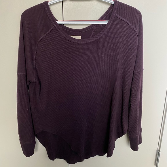 TNA purple thermal waffle knit long (XXS) - Picture 3 of 3